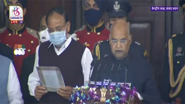 Watch: President Ram Nath Kovind leads reading of Preamble