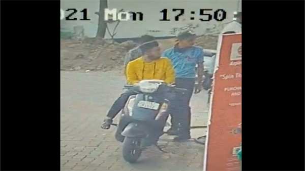 Major tragedy averted as viral video shows two men throwing firecrackers at petrol station in Surat