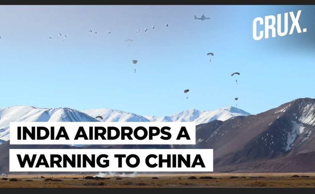 Why Indian Army’s Airborne Exercise Near LAC In Eastern Ladakh Is A Direct Message To China