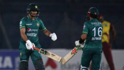 Rizwan, Haider help Pakistan thump West Indies in first T20I