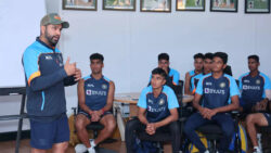 Rohit gives pep talk to India U-19 squad as he undergoes rehab at NCA with Jadeja