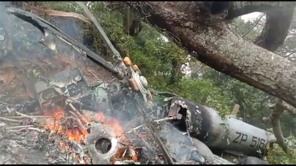 Military chopper crash: Senior defence officials meet, Singh monitors situation