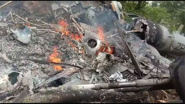 Watch: Latest visuals from site where Army chopper with Gen. Rawat crashed