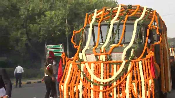 CDS Rawat's final journey begins with last remains being taken to Brar Square for last rites