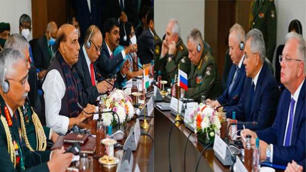 Defence Minister Rajnath holds talks with Russian counterpart