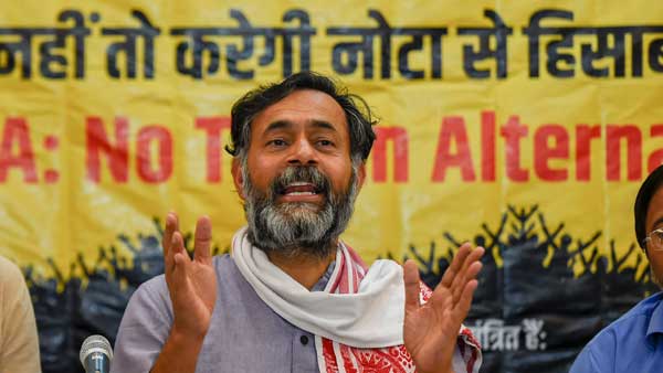 Yogendra Yadav equates farmers' protest sites with Chardham