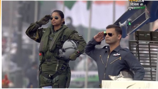 India's first woman Rafale fighter jet pilot part of IAF tableau