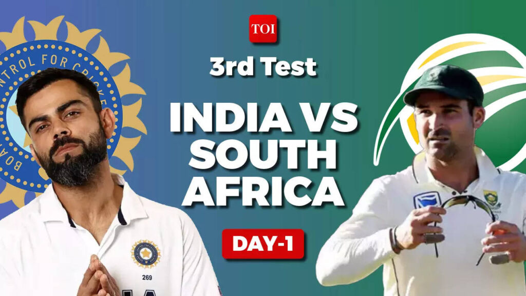 Live Cricket Score, India vs South Africa, 3rd Test Day 1