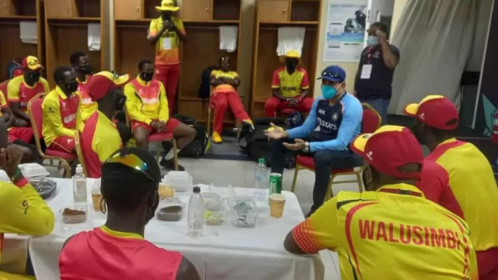 ICC U-19 World Cup: VVS Laxman interacts with Uganda players