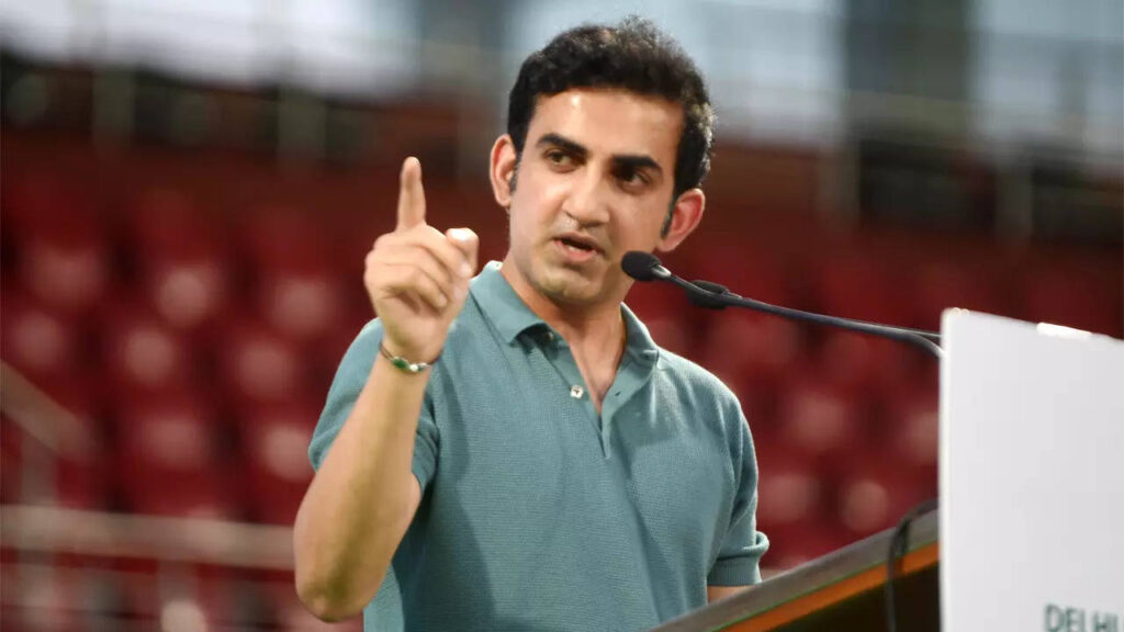 International cricket is all about delivering and not grooming someone: Gambhir