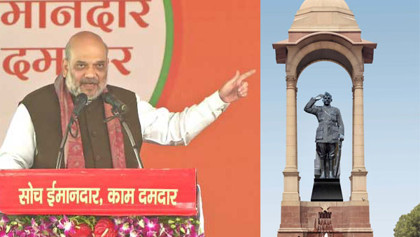 Congress has forgotten: Shah on decision by Modi sarkar to install Netaji Bose statue