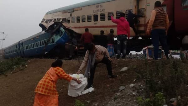 Railway minister inspects Bikaner-Guwahati train accident site