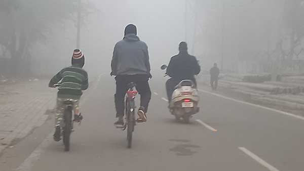 Delhi temp at 6.3 degrees this morning