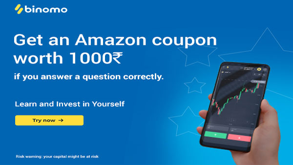 Binomo 'Learn & Invest in Yourself Contest': Hurry Up!!! Only 2 days left to win Amazon voucher