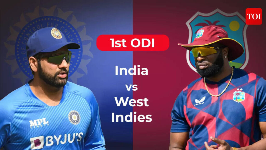 Live Cricket Score: India vs West Indies, 1st ODI