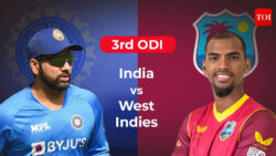 Live Cricket Score: India vs West Indies, 3rd ODI