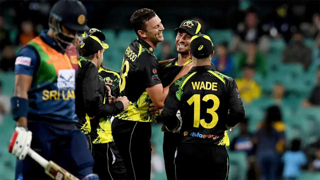 Australia beat Sri Lanka by 20 runs in rain-hit opening T20I