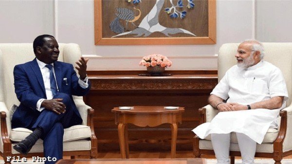 PM Modi meets former Kenya PM Raila Amolo Odinga