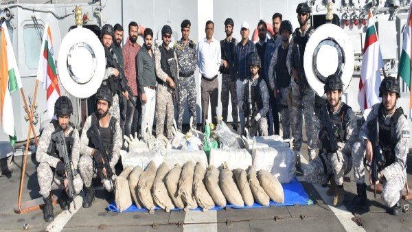 NCB, Navy seize over 760 kg drugs worth about Rs 2,000 cr from high seas off Gujarat coast