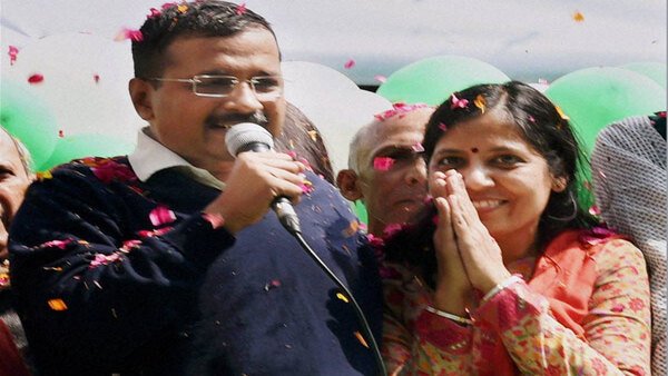 Punjab polls: Kejriwal's wife, daughter seek votes for Bhagwant Mann in Dhuri