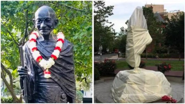 Gandhi statue vandalised: India-Americans condemn