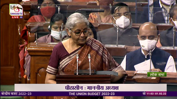 Full text of Finance Minister Nirmala Sitharaman's Budget 2022 speech