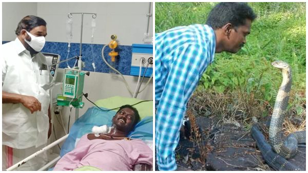 Popular snake-catcher Vava Suresh leaves hospital after being treated with 65 bottles of anti-venom