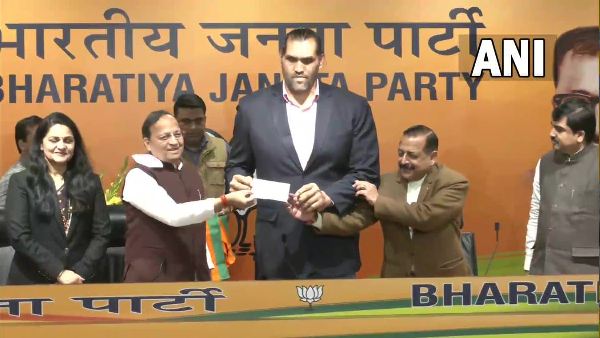 Former WWE star The Great Khali joins BJP