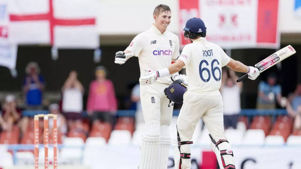 1st Test: Crawley hits ton, England seize control vs WI