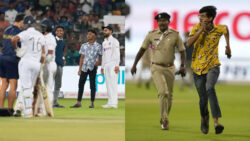 Fans enter ground, click selfie with Kohli before being chased away by police