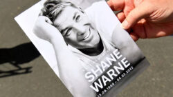 Hurley's 'heart aches' as Warne honoured at private memorial