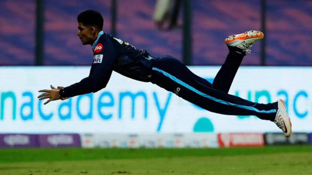 Watch: Shubman Gill's stunning diving catch to dismiss Evin Lewis