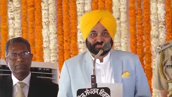 Bhagwant Mann sworn in as Punjab CM