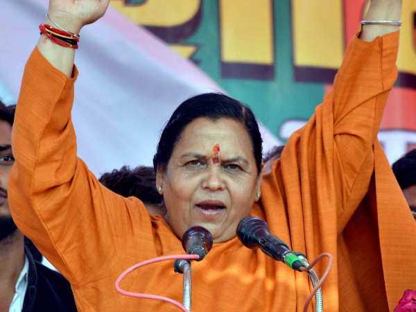 MP: Uma Bharti throws stone at liquor shop in Bhopal to 'warn' administration