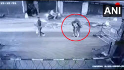 Watch: Burqa clad woman hurls bomb at CRPF camp in J&K