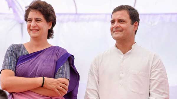 Rahul, Priyanka offer prayers at Kashi Vishwanath temple in Varanasi