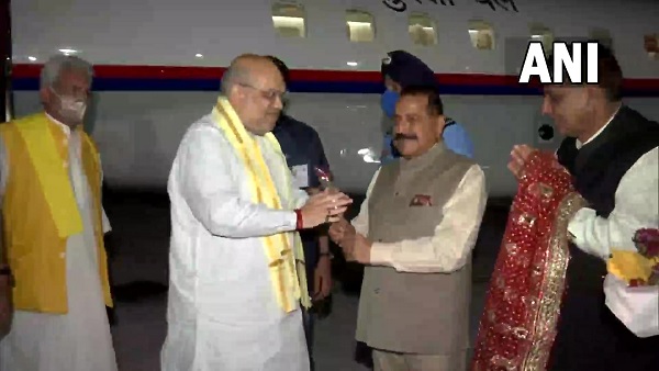 Home Minister Amit Shah arrives in Jammu on eve of CRPF Raising Day parade