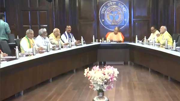 UP CM Adityanath holds first cabinet meeting