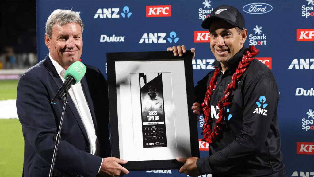 New Zealand give emotional Ross Taylor a winning farewell