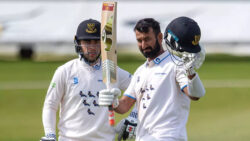 Cheteshwar Pujara hits double ton in second innings on Sussex debut