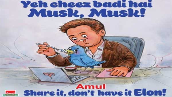 Twitter takeover: Amul says, Ye cheez badi hai Musk Musk”