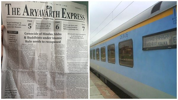 'Propagandist newspaper' distributed on board Bangalore-Chennai Shatabdi Express