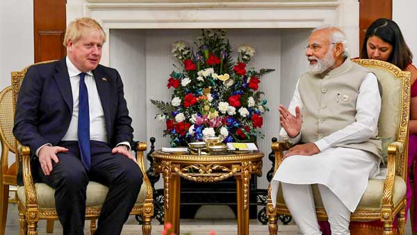 PM Modi holds talks with UK counterpart Boris Johnson