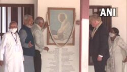 UK PM Boris Johnson pens message in Sabarmati Ashram's visitors book