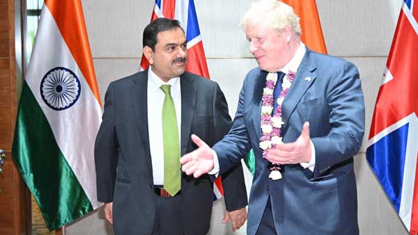 Boris Johnson meets industrialist Gautam Adani; collaboration in defence key focus of meeting