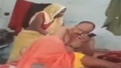 Watch: Shirtless cop gets massage from woman who had gone to file complaint