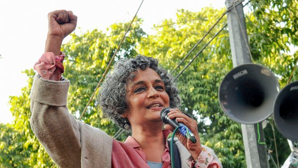 Arundhati Roy says India of today is like a plane moving in the reverse