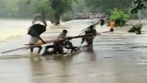 Visuals of floods in Assam show devastation caused by incessant rains [Videos]