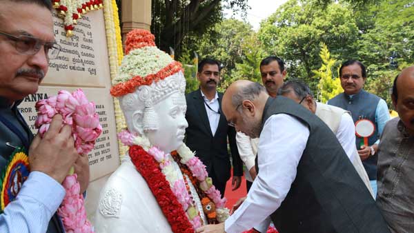 Basava Jayanti 2022: Amit Shah pays floral tributes to 12th century social reformer in Bengaluru