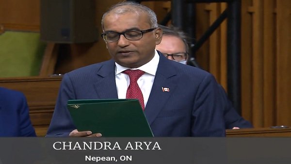 Canadian MP Chandra Arya speaks Kannada in Parliament, mentions Kuvempu, Dr Rajkumar